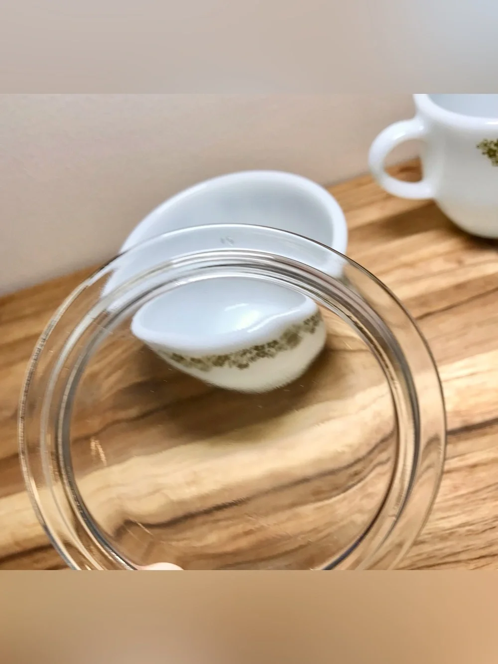 Vintage Corelle CORNINGWARE Pyrex Daisy Prnt Butter Dish Lids Cream Sugar Bowl - Picture 13 of 16